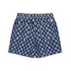 New MLB Old Flower Denim Shorts Unisex Blue 3ADPM4023-50BLS
