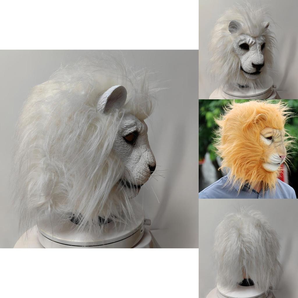 Latex Animal Mask With Handcrafted Detail For Halloween Festivities And Cosplay