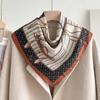 71 meters white chain cotton and linen small square scarf silk scarf women's spring and autumn winter scarf scarf high-end scarf