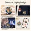 Smart LED Digital Display Badge Pixel Screen Anime Pin for Backpack Photo Video Name Tag Display Electronic Gift