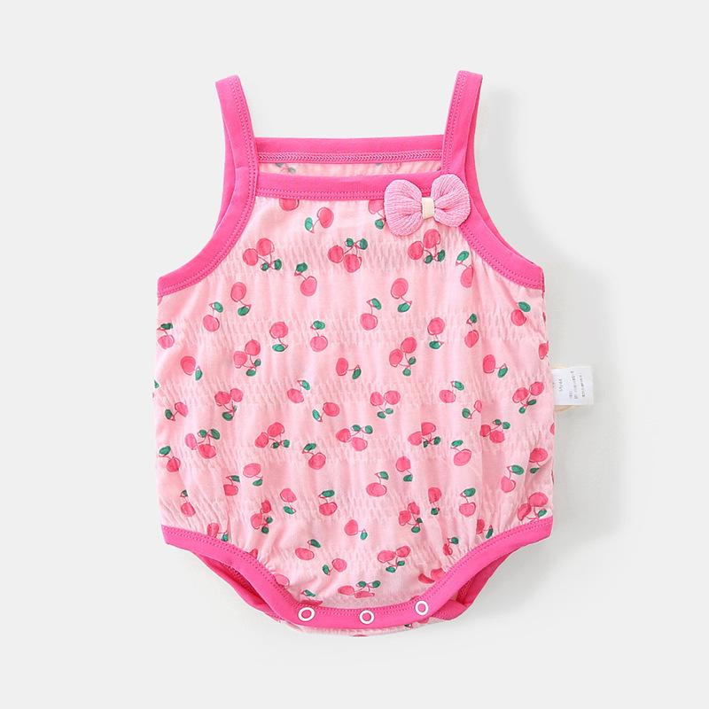 

Новорожденный Летний Комбинезон Без Рукавов - Тонкий Боди-Слинг для Малыша Label 73 розовый