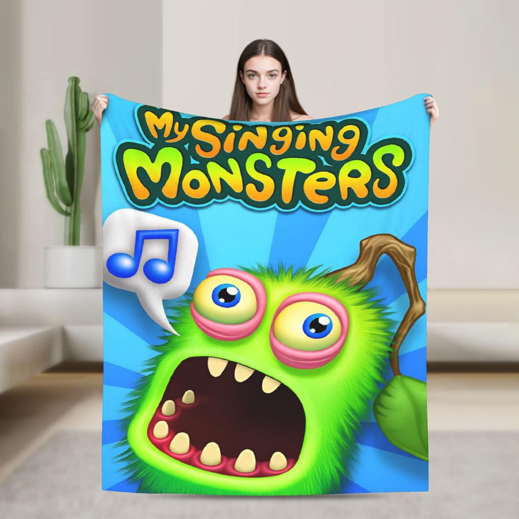 My Singing Monsters Blankets Winter  Soft Throw Blanket For Adults Chair Sofa Bed Flannel Bedspread Bed Cover