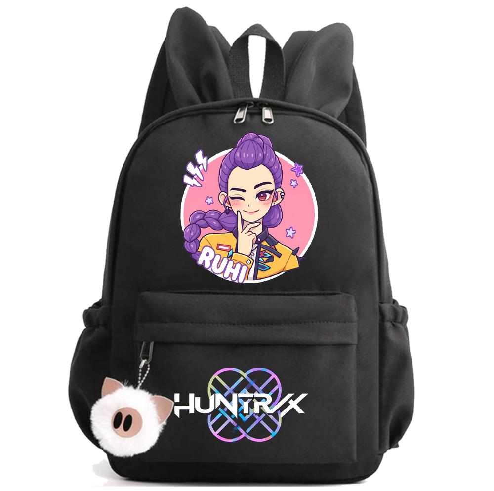 Anime K-Pop Printed Waterproof Backpack Student Teenager Bookbag for Boy Girl Bookbag Schoolbag Women Large Capacity Travel Bag Kid Gift Mochila