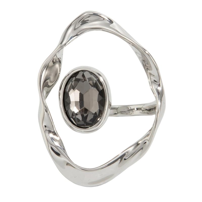 Practical Simple Adjustable Opening Rings Exaggerated Line Rings Alloy Texture Suitable for Wedding Parties Wear 1