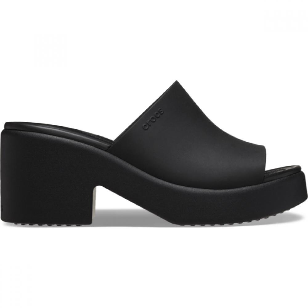 Crocs Brooklyn Slide Heels Black Black 209408 060