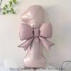 40 Inch Pink Aluminum Balloon with Number from 0 To 9 and Bow, Ideal for Birthday Party and Wedding Decorations for Girls