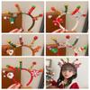 Merry Chritmas Christmas Headband Xmas Antler Hair Hoop Decoration Santa Claus Hair Hoop  Children