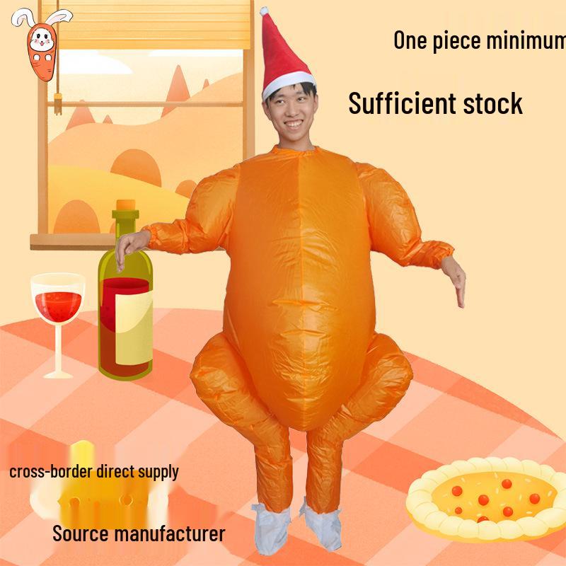 Thanksgiving Festival Cosplay Inflatable Turkey Costume for Parties and Performances