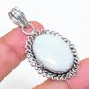 Natural Republic Larimar Gemstone 925 Sterling Silver Jewelry Pendant 1.85" ZS-245