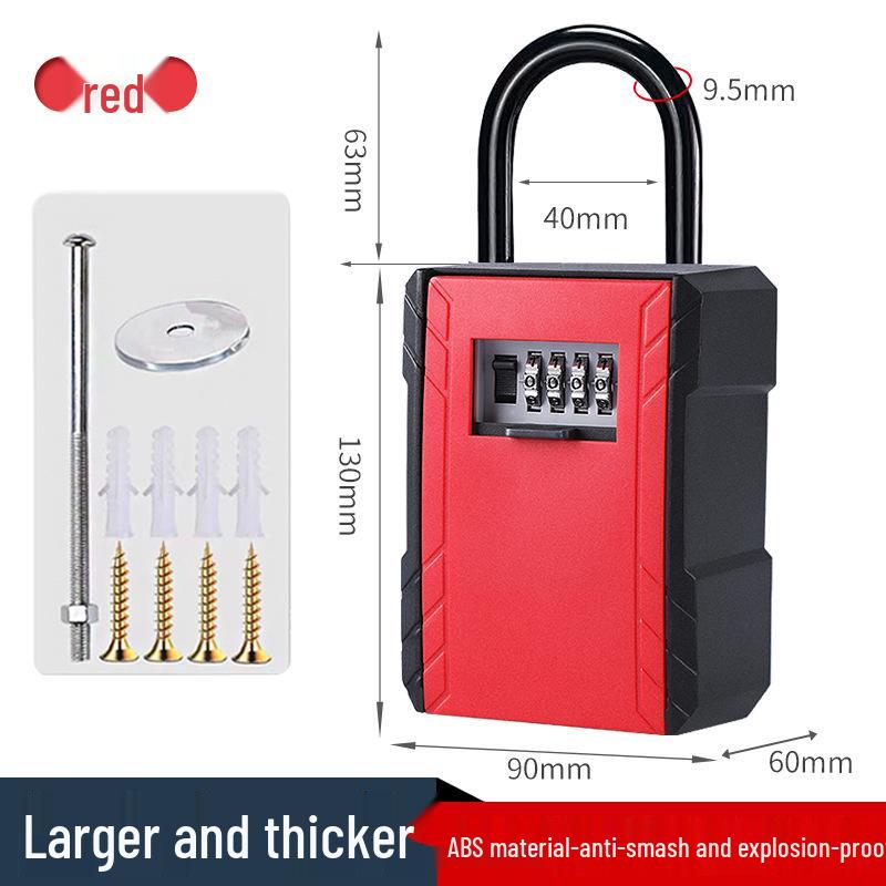 Wall-Mounted Anti-Theft Key Lock Box for Homes and Construction Sites