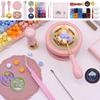 Portable Wax Seal Stamp Set Wax Stamps For Letter Sealing Colorful Wax Beads Melting Tool For Beginners And Paper Craft Lovers