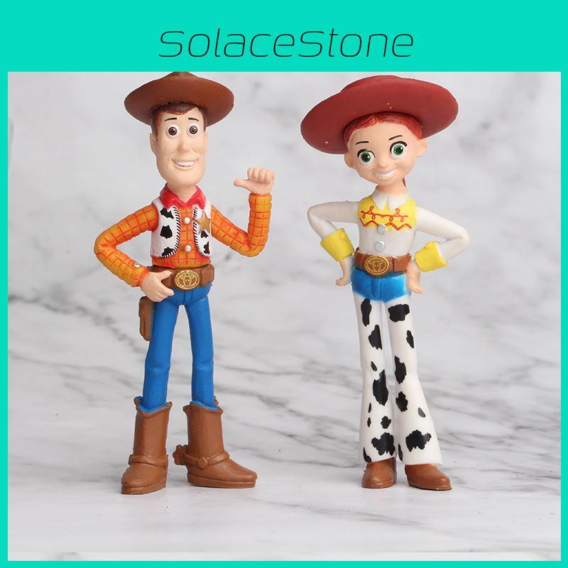 Toy Story 4 Woody Lightyear Rex Alien Bear 7 Pcs Action Figure Cake Topper Toys Vibrant And Detailed Pvc Collectibles