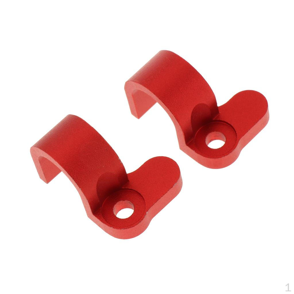 

2pcs CNC Rear Brake Line Hose Clamps Motorcycle Holder For CRF250L червоний