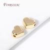 Trendy 18K Gold Plated Brass Metal Big Heart Beads High Quality Spacer Beads Separators DIY Jewelry Making Supplies Wholesale