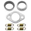 Exhaust Muffler Gasket Seal Spring Rebuild Kit for Polaris 01-14 Sportsman 400 450 500 Ranger 400 425 500 Scrambler 500 Hawkeye