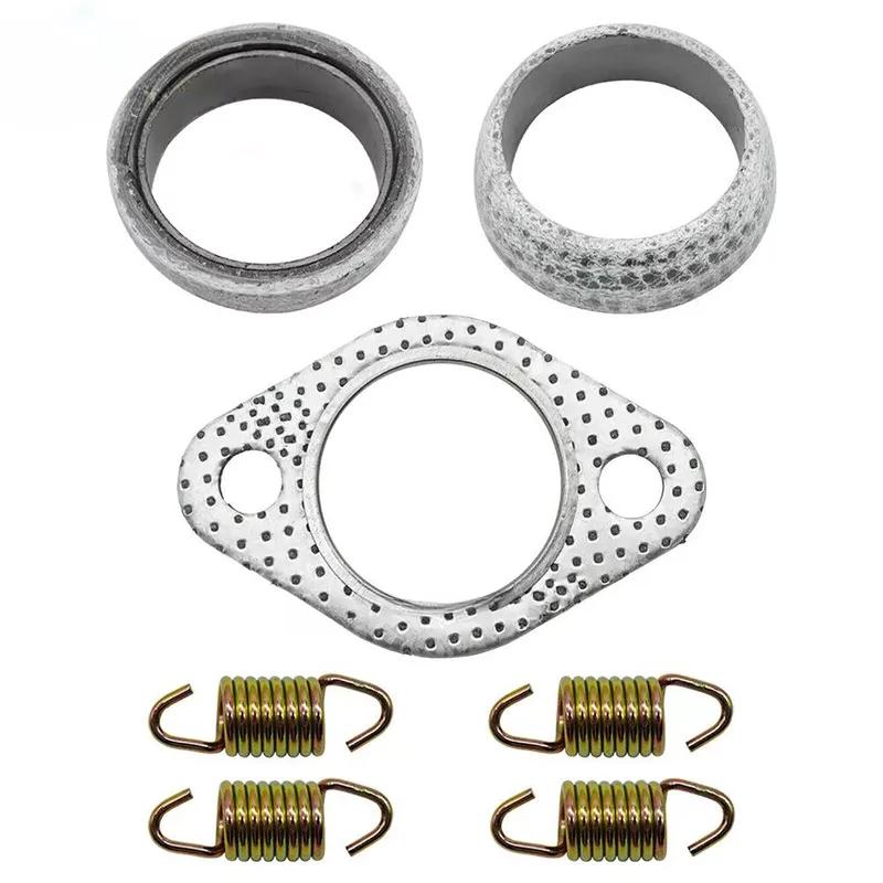Exhaust Muffler Gasket Seal Spring Rebuild Kit for Polaris 01-14 Sportsman 400 450 500 Ranger 400 425 500 Scrambler 500 Hawkeye