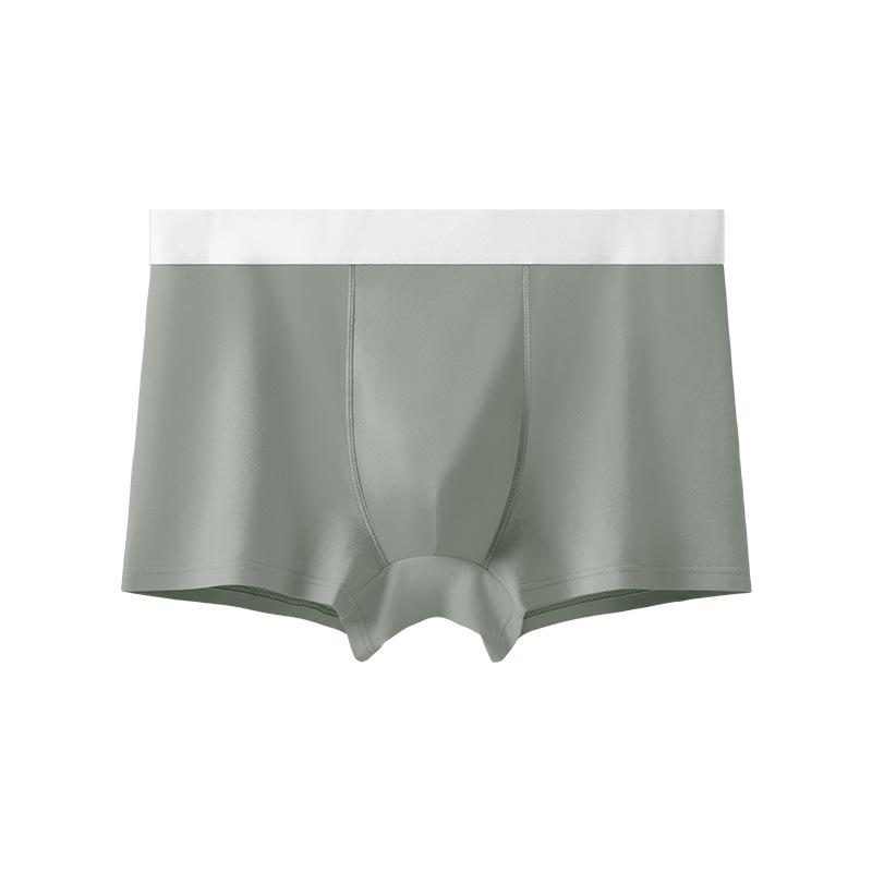 Men's Breathable Pure Cotton Antibacterial Boxer Briefs