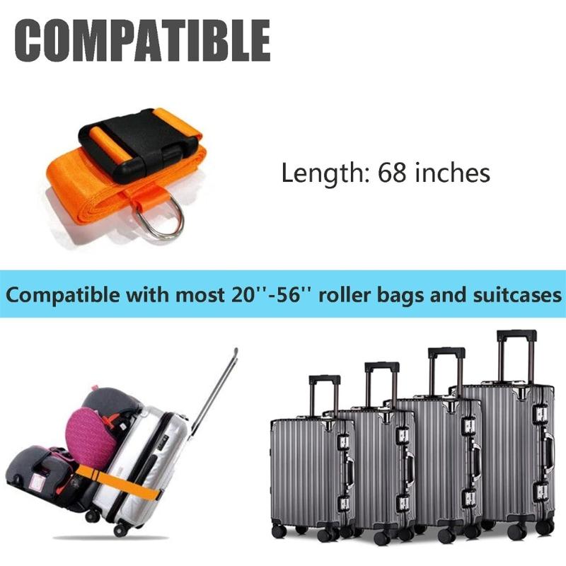 Travel Friendly Luggage Belt with Quick Released Buckle Essential Strap for Keeping Your Bags Safe During Flights