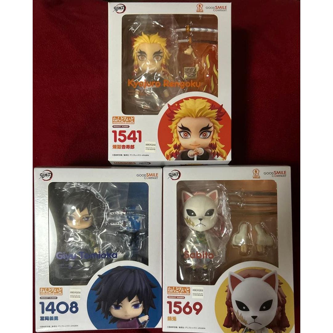 Used [Cheap] Nendoroid Demon Slayer: Kimetsu no Yaiba 3-piece set 1541 1408 1569