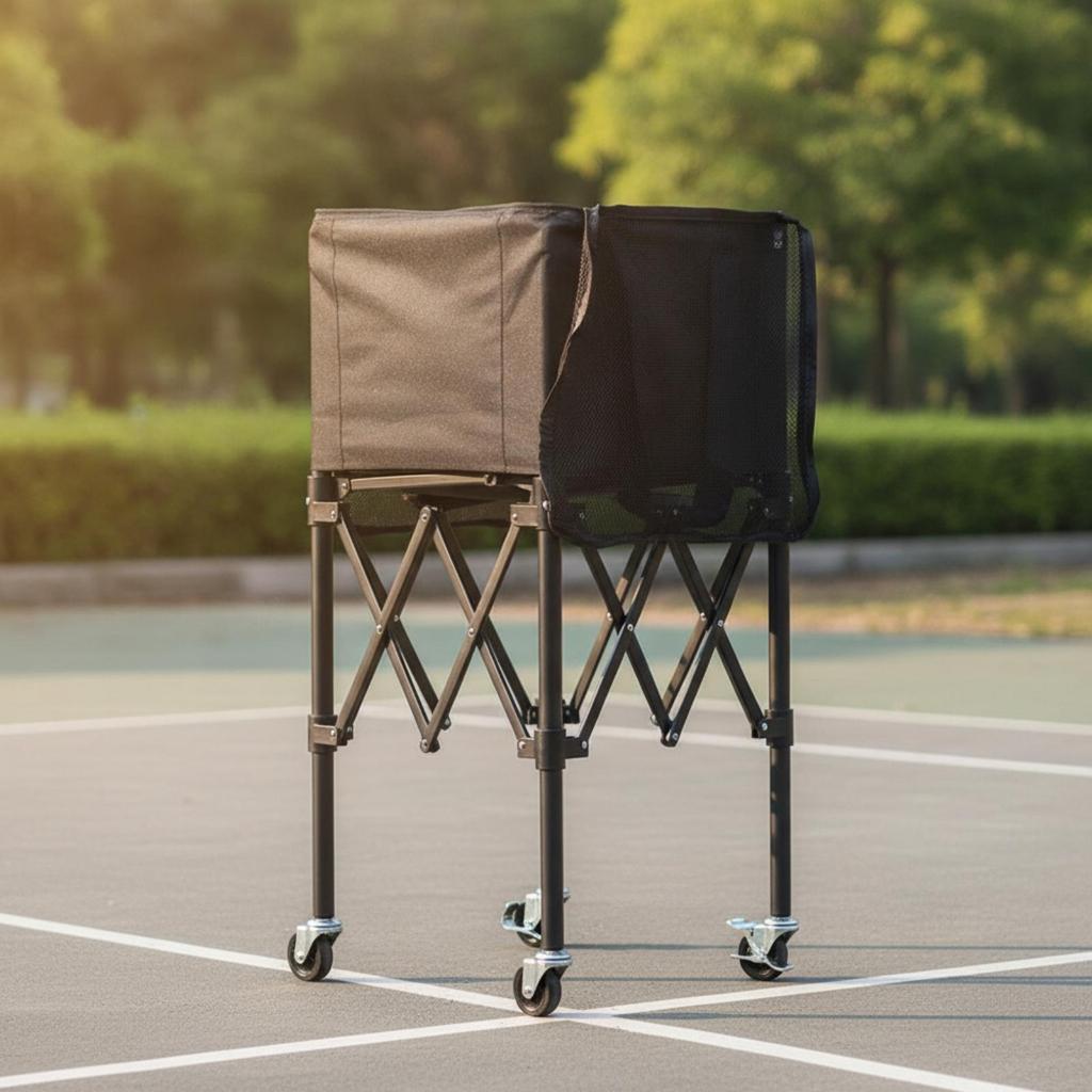 Foldable Ball Cart, Collapsible Container, Large for Gymnastics Room