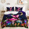 Three-Piece Mushroom Forest Quilt Set Two-Piece Bedding Set