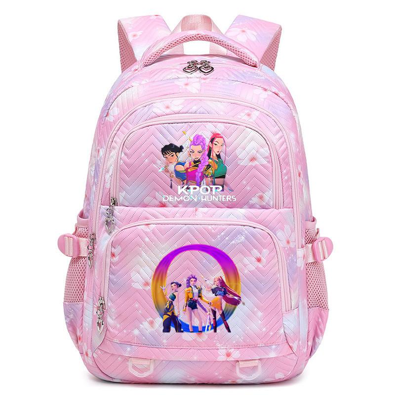 Kinder Mädchen Kpop Rumi Zoey Mira Buchstaben Aufdruck Student Schultasche Wasserdichter Rucksack