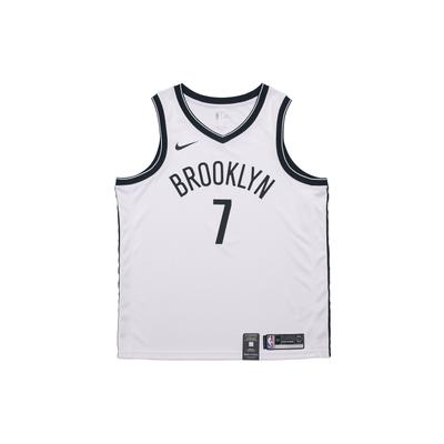 Straight Fit Quick-Dry Basketball Jersey - Nets Kevin Durant No. 7 Men Jersey White 864401-103