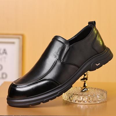 Leather Shoes Casual Men'S Leather Soft Leather Soft Sole Medium Old Dad Shoes Non-Slip And Wear-Resistant Business Men'S Shoes