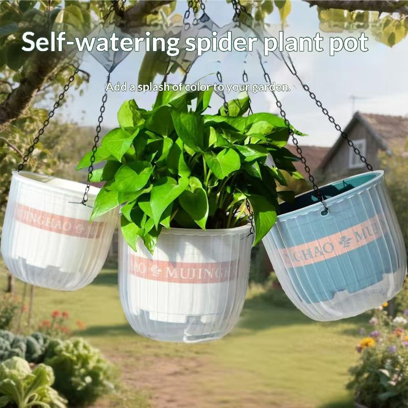 Transparenter Hängekorb Blumentopf Für Faule Selbstansaugend Hydroponisch Harz Großer Durchmesser Sturzfest Shampoo