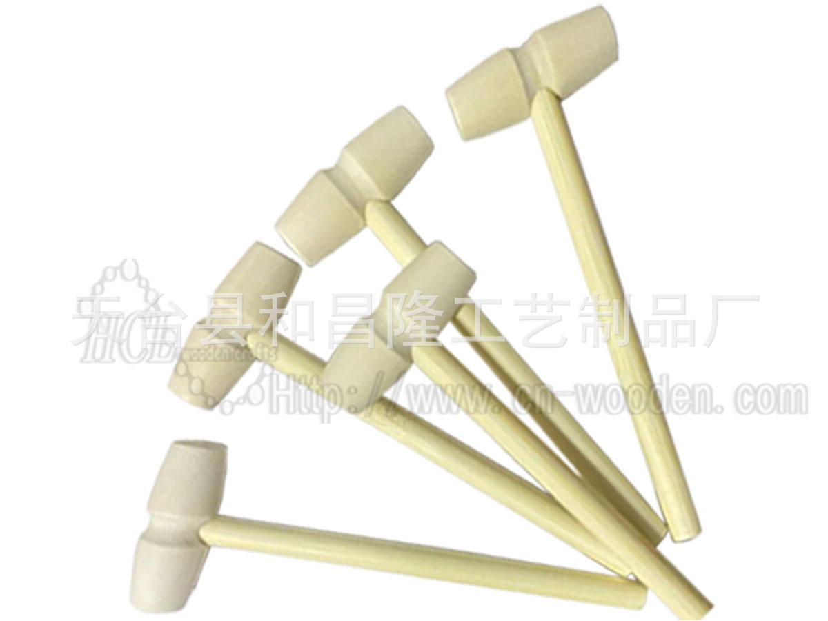 

Solid Wood Mini Mallet - Small Wooden Hammer for First Birthday and Cake Knocking, Modern Minimalist Design 140x42mm
