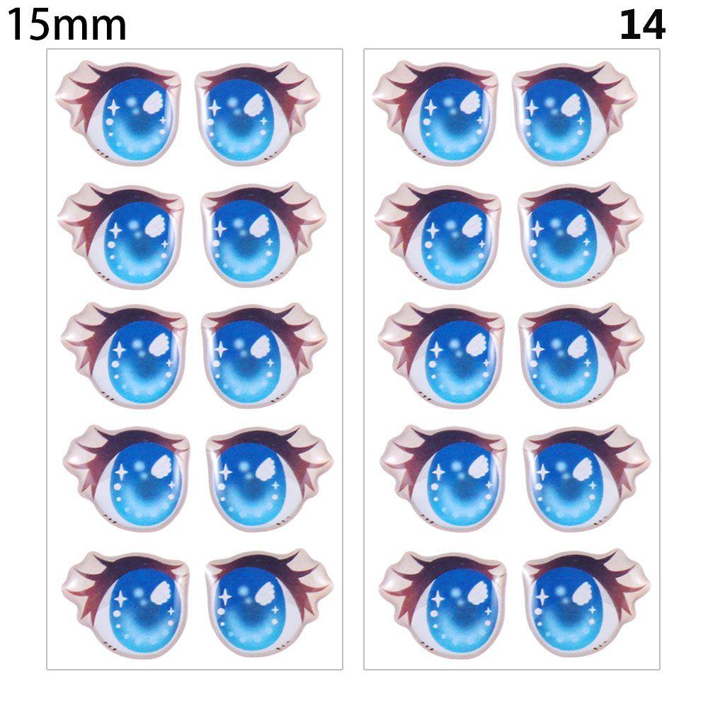Toys DIY Doll Accessories Face Organ Paster Clay Decals Love Cute Sticker Cartoon Eyes Stickers