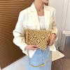 Women Summer Straw Messenger Bag Hollow Out Woven Fashion Shoulder Bag Beach Tassel Designer Crossbody Travel
