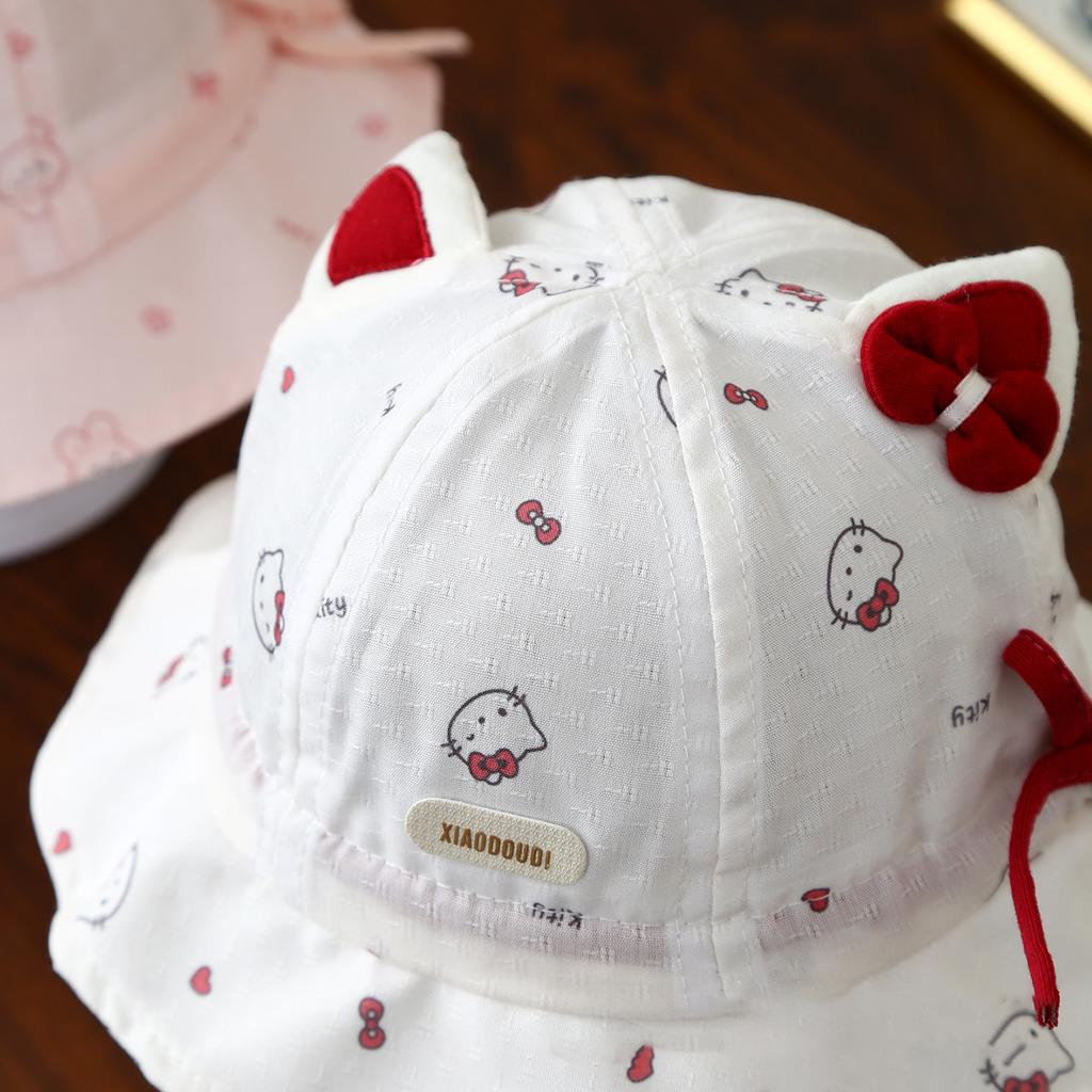 Cute Baby Sun Hat Spring Autumn Thin Breathable Adjustable Fisherman Cap for Boys Girls Infant UV Protection Headwear