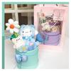 Sanrio Flower Cute Plush Popular Creative Decorative Everlasting Artificial Gift with Message Get Well Entrance Recitals Light Greeting Bouquet,