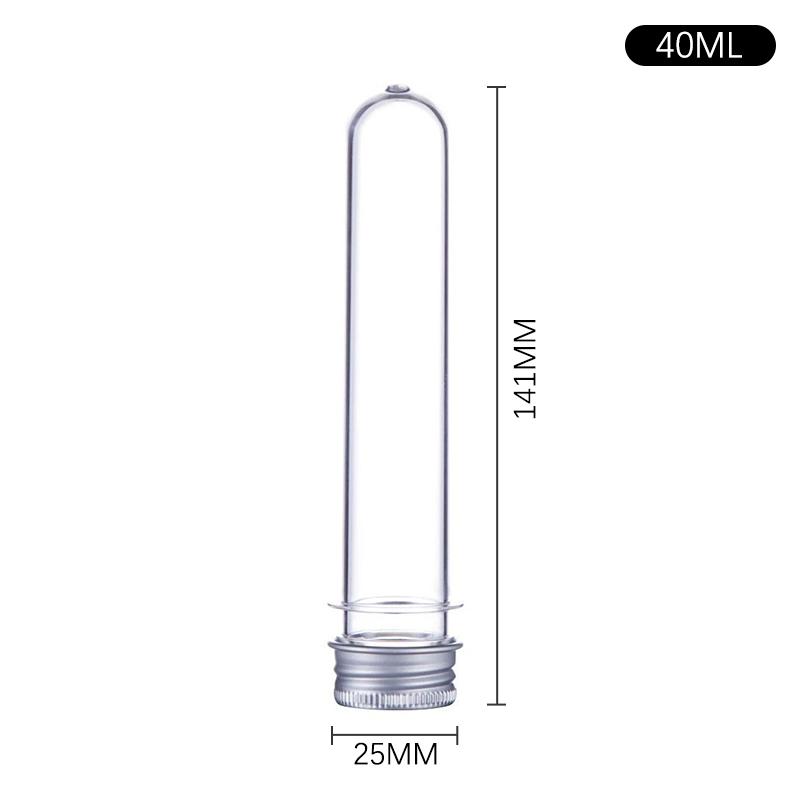 10 ks Lab 40 ml lahvička pro domácí mazlíčky Transparentní válcová znovu plnitelná láhev Candy