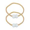 1 Pair Magnetic Curtain Tiebacks, Woven Rope Beaded Curtain Holders, Decorative Drapery Holdbacks for Living Room Bedroom