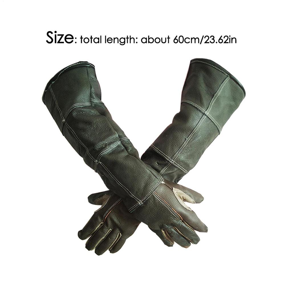 Newest Pet Handling Strengthened Leather Anti Bite Protective Gloves Dog Bathing Grooming Training Feeding Safety Work Gloves