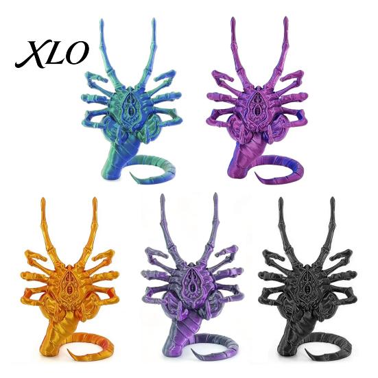 Gift for Sci-fi Fans 3D Printed Sci-Fi Horror Phone Holder, Novelty Stable Smartphone Stand, Shelf Decoration Compact Collectible Ornament Video Calls
