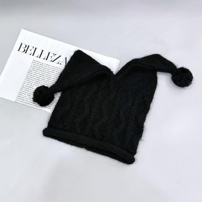 25 Early autumn new knitted hat personalized fashion cute pointed hat windproof warm wool ear protection trendy hat