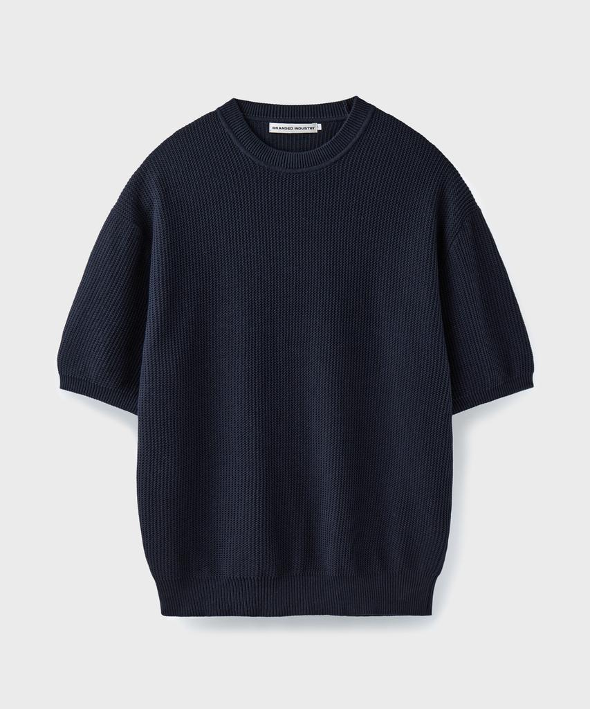 Beulaendideu Hard Twist Holiday Round Knit [Navy]