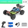 WLtoys144010 4WD Model with A Top Speed of 75 Km/h 1:14 Scale, High-speed Remote-controlled Off-road Drifting Racing Car for Boy
