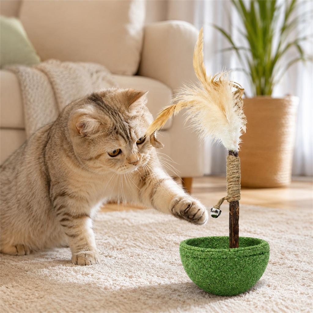 Toy Tumbler for Cats, Interactive Wobble Toy for Indoor Play and Enrichment