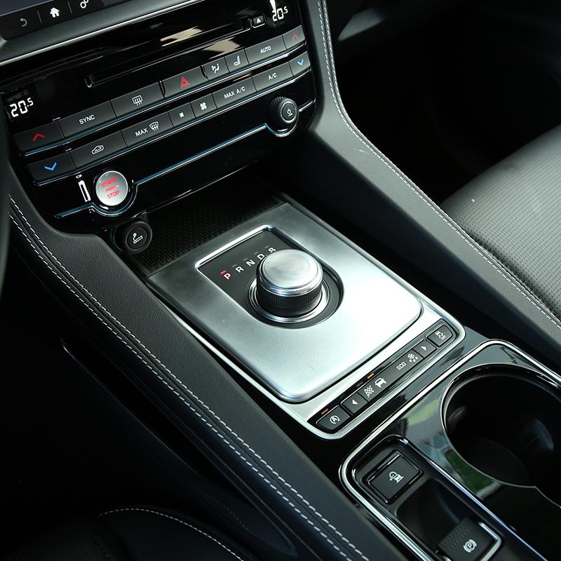 For Jaguar F-Pace X761 XE X760 XF X260 Car ABS Central Console Gear Shift Frame Cover Trim Carbon Fiber Accessories