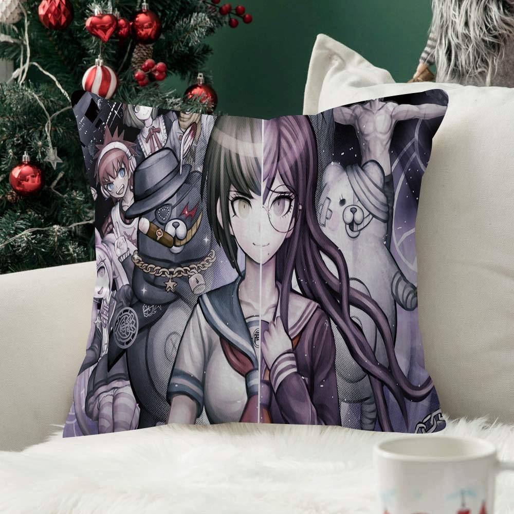 Anime Danganronpa Fashion Decorative Pillowcase Throw Cover Pillow Case Cushion For Living Room Square Home Decor