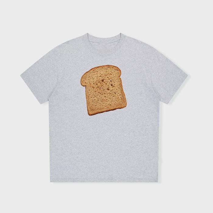 

A Piece of Bread Slice American Trendy Brand Round-neck Short-sleeved Summer Versatile Men s and Women s Casual T-shirt Top 4XL