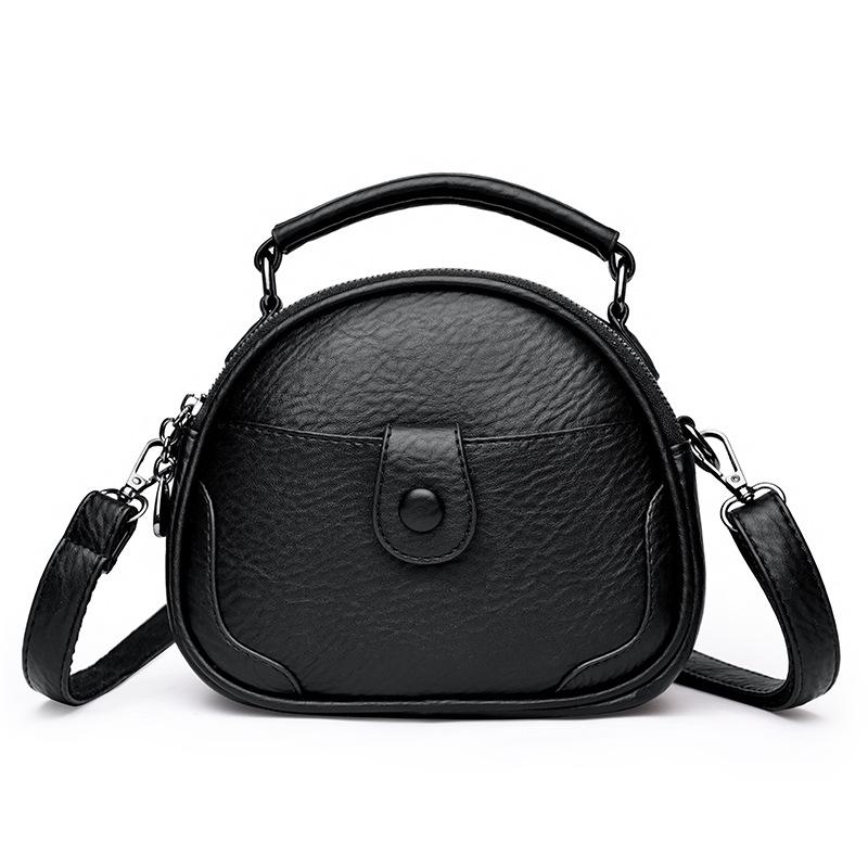 Lässige Vielseitige Handy-Tasche Mehrschichtige Muttertasche für Damen mittleren Alters Modische Ovale Ein-Schulter-Umhängetasche