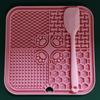 Silicone Slow Feeder Mat Dogs Cats With Suction Base Non-Slip Lick Pad Food Puzzle Tray In Multiple Colors