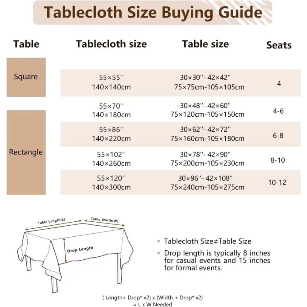 Wearable Rustic Tablecloth Waterproof Table Protecter Party Supplies Table Cover  Hotel