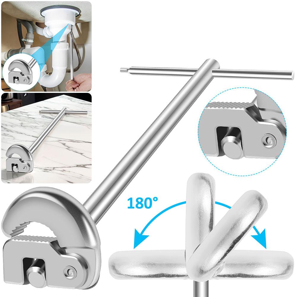 

11inch Adjustable Tap Nut Spanner Basin Spanner Faucet Wrench Sink Faucet Wrench for Fixing Back and Union Nuts Under Sink China Mainland