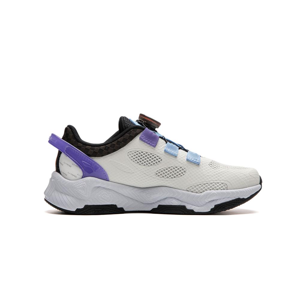 Li Ning Lightweight Versatile Non-Slip Shock Absorbing Durable Rebound Low-Top Casual Shoes Kids Casual Shoes Purple YKCU100-5